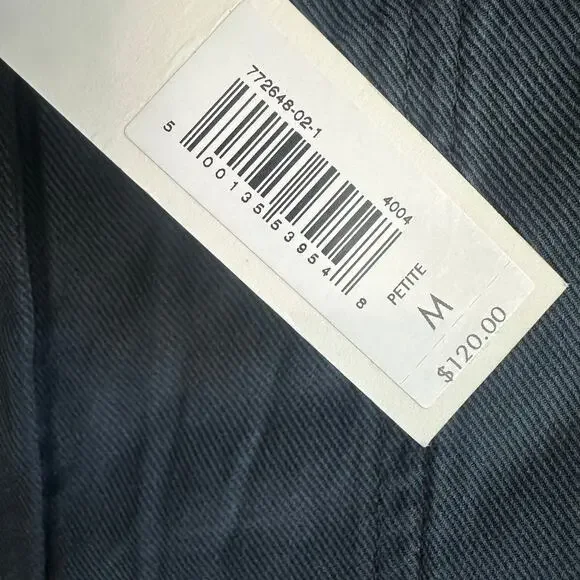 Banana Republic Super Soft Soma Mid Rise Wide Leg Pant Tapestry Navy Blue M - Picture 6 of 12